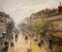 Pissarro, Camille - Boulevard Montmartre, Spring Rain